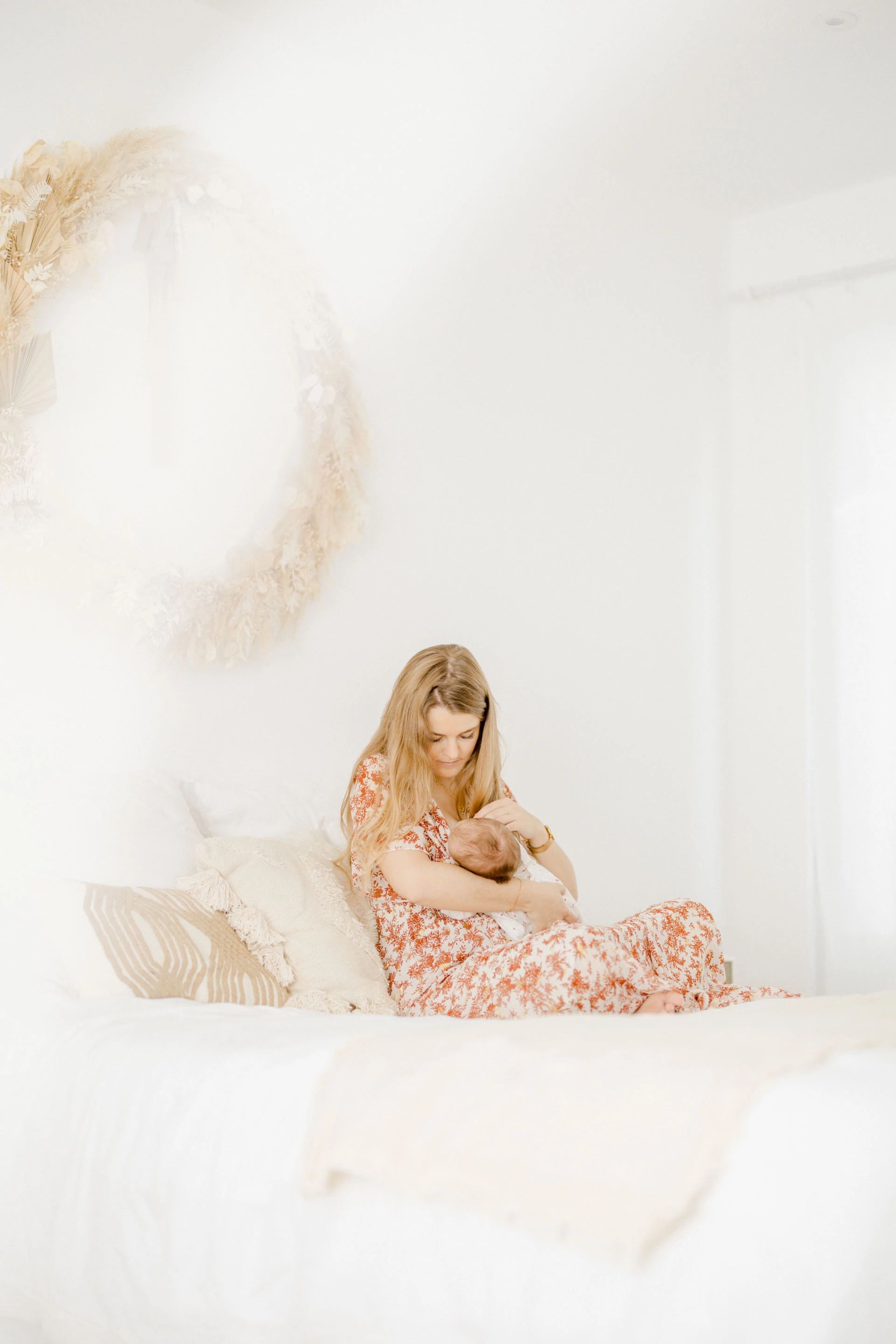 rose lit beige gris marron